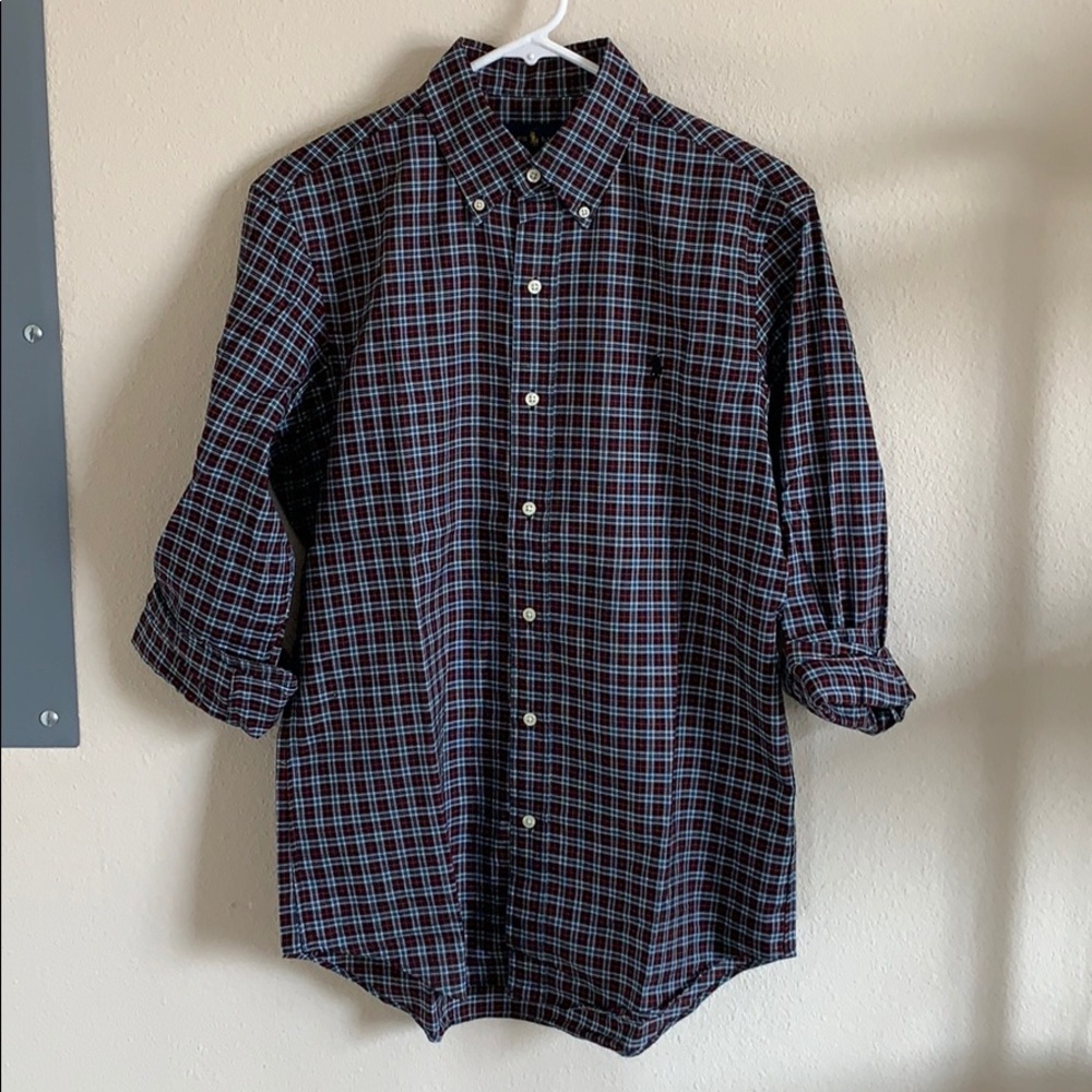 Ralph Lauren Plaid Woven Button Up Shirt